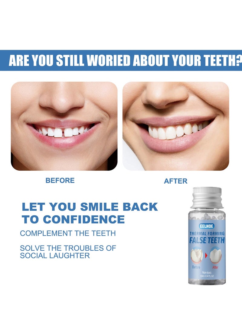 EELHOE - Moldable Dental Adhesive - Temporary Tooth Gap Filler and Cosmetic False Teeth Fix - Image 1