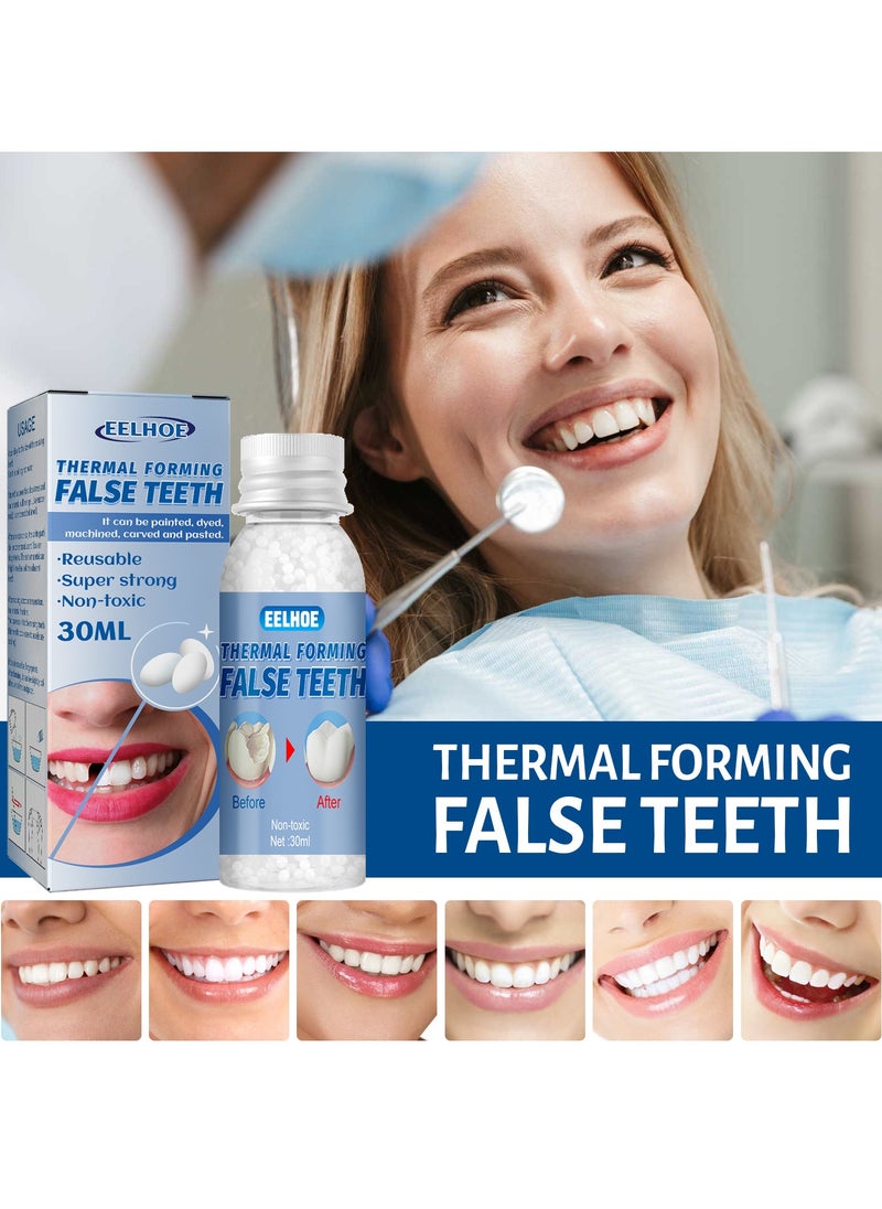 EELHOE - Moldable Dental Adhesive - Temporary Tooth Gap Filler and Cosmetic False Teeth Fix - Image 1