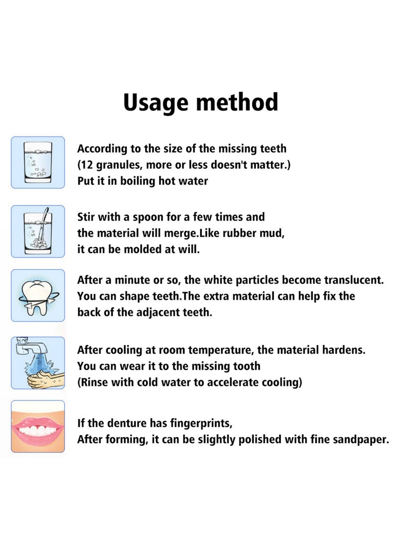 EELHOE - Moldable Dental Adhesive - Temporary Tooth Gap Filler and Cosmetic False Teeth Fix - Image 1