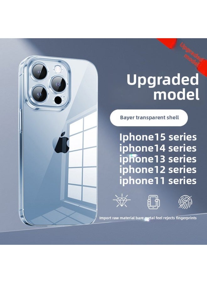 Generic - For Iphone 16 Phone Case For Iphone15ProMax Transparent TPU Full Coverage Silicone Soft 14 Protective Case 13 Drop-Resistant-Color:Fully Transparent (with Packaging) Silicone Soft Case-Applicable Model:For Apple X - Image 1