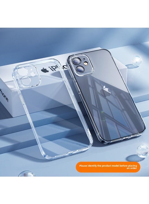 For Iphone 16 Phone Case For Iphone15ProMax Transparent TPU Full Coverage Silicone Soft 14 Protective Case 13 Drop-Resistant-Color:Fully Transparent (with Packaging) Silicone Soft Case-Applicable Model:For Apple X