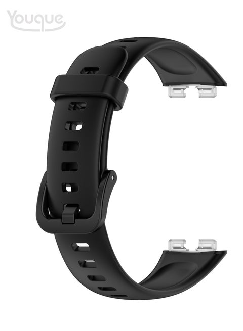 TPU Sport Watch Strap/Watchband Compatible with Huawei Band 8/HUAWEI Band 9 Black