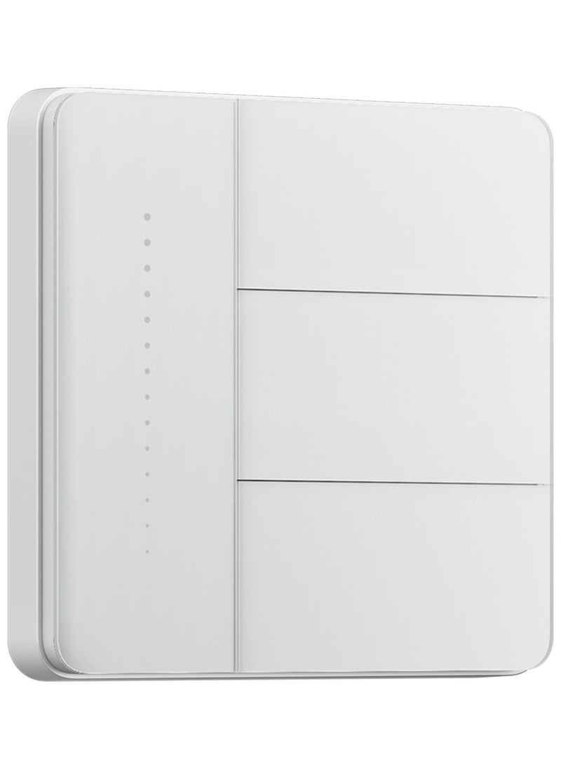 Aqara - Smart Wall Light Switch Z1 Pro Triple Rocker,Apple Siri and Google Smart Home Support,Matter and Zigbee 3.0,Support Neutral and Non-Neutral,White - Image 1