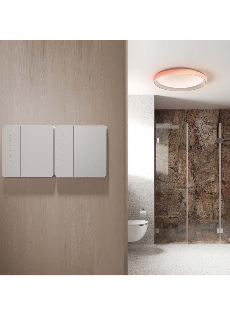 Aqara - Smart Wall Light Switch Z1 Pro Triple Rocker,Apple Siri and Google Smart Home Support,Matter and Zigbee 3.0,Support Neutral and Non-Neutral,White - Image 1
