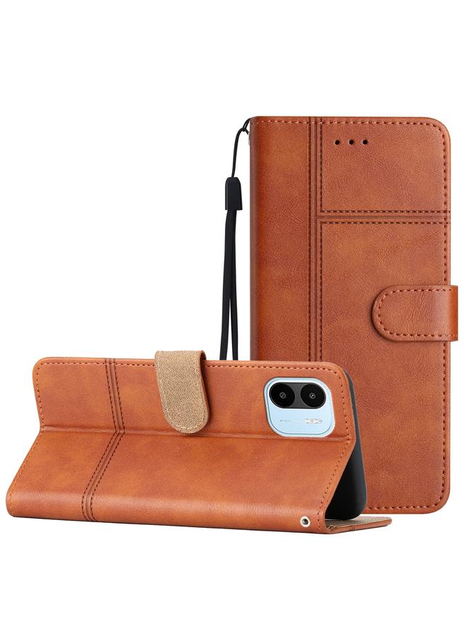 Case For Xiaomi Redmi A1 Business Style Cowhide Texture Leather Phone Case