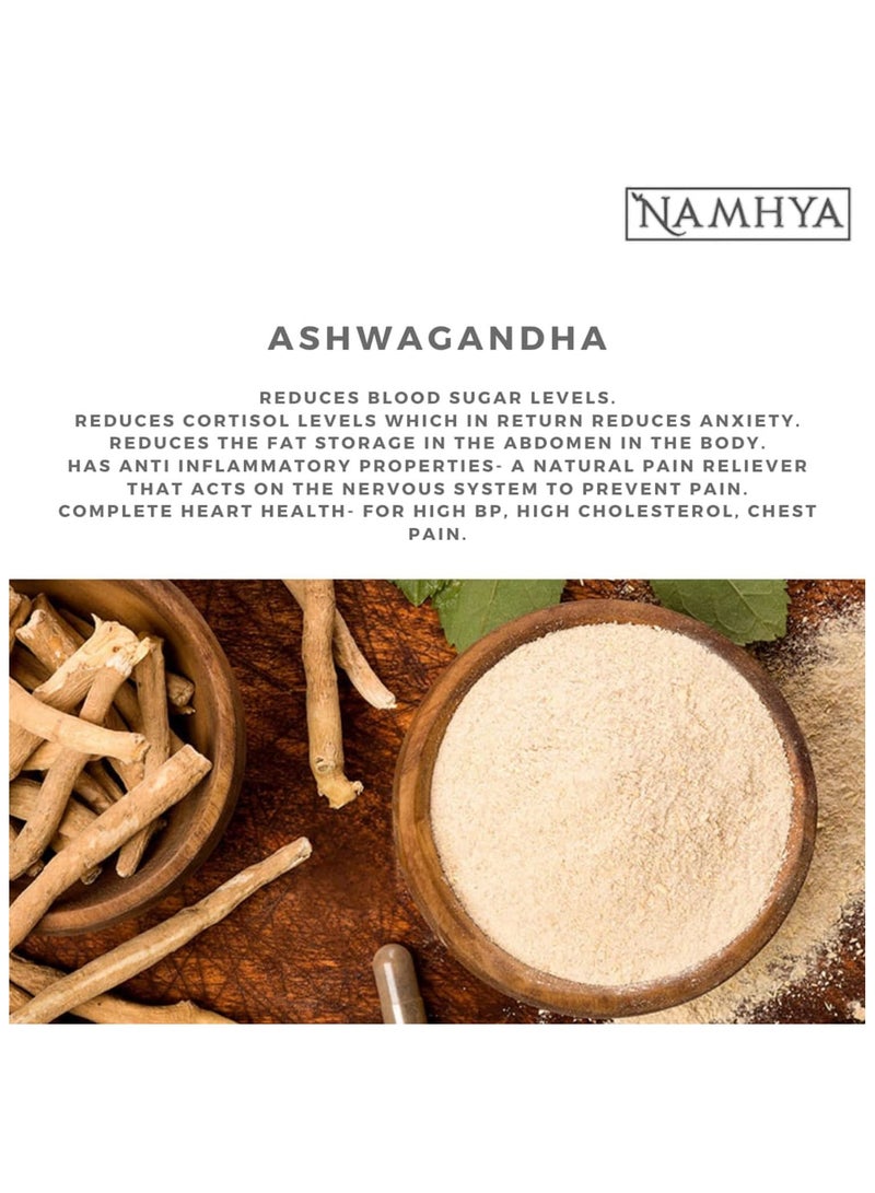 NAMHYA مسحوق أشواغاندا نامهيا 100 جرام - Image 4