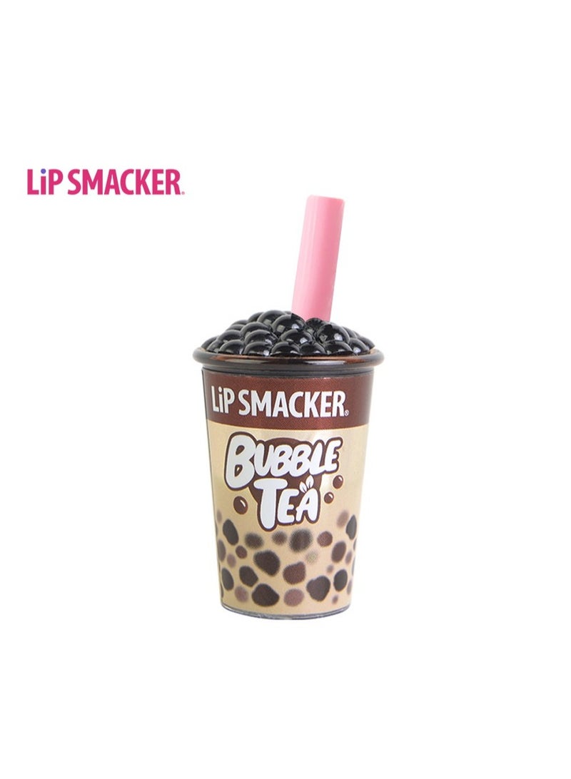 lip smacker diss co-branded pearl milk tea lip balm cartoon lip care moisturizing