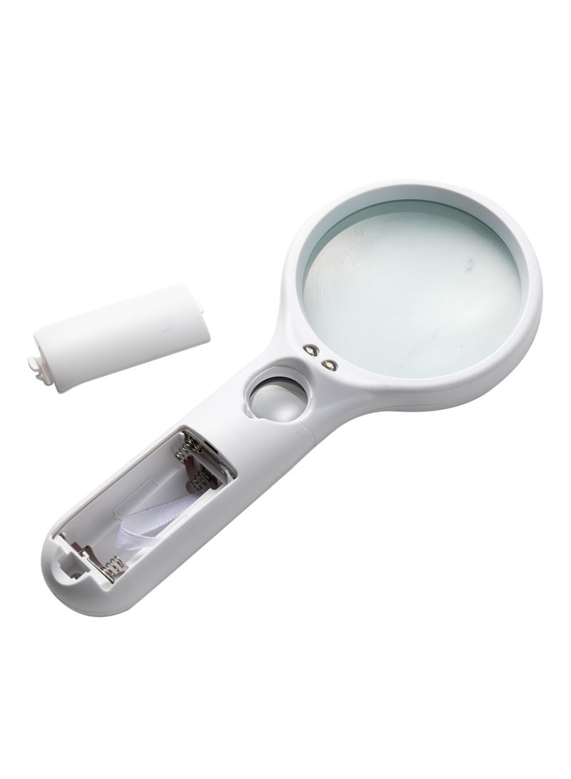 Deli E9099 Magnifier - 2.5x Magnification (11x), φ70mm, White, Integrated LED Light - Image 4