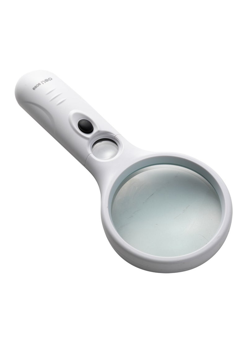 Deli E9099 Magnifier - 2.5x Magnification (11x), φ70mm, White, Integrated LED Light - Image 5