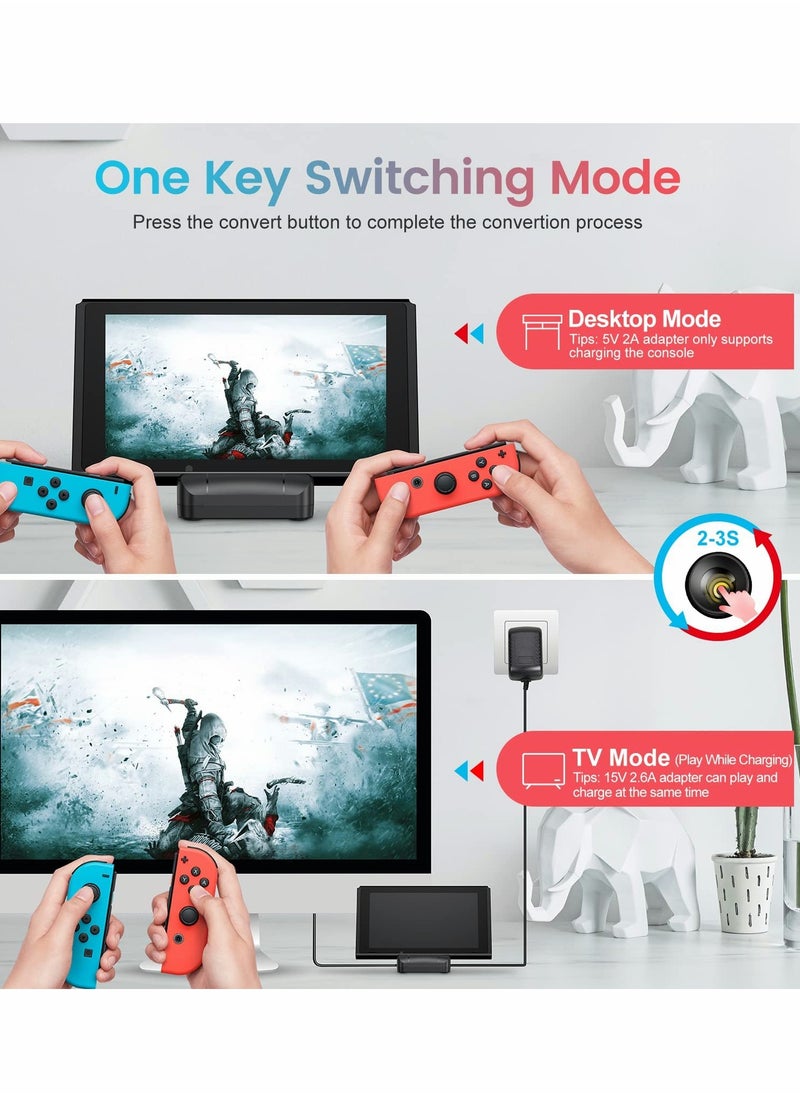 Captaintech Portable TV Docking Station for Switch - Features PD Protocol, Cooling Fan, and USB 3.0 Port for Enhanced Performance and Convenience.  - Image 4