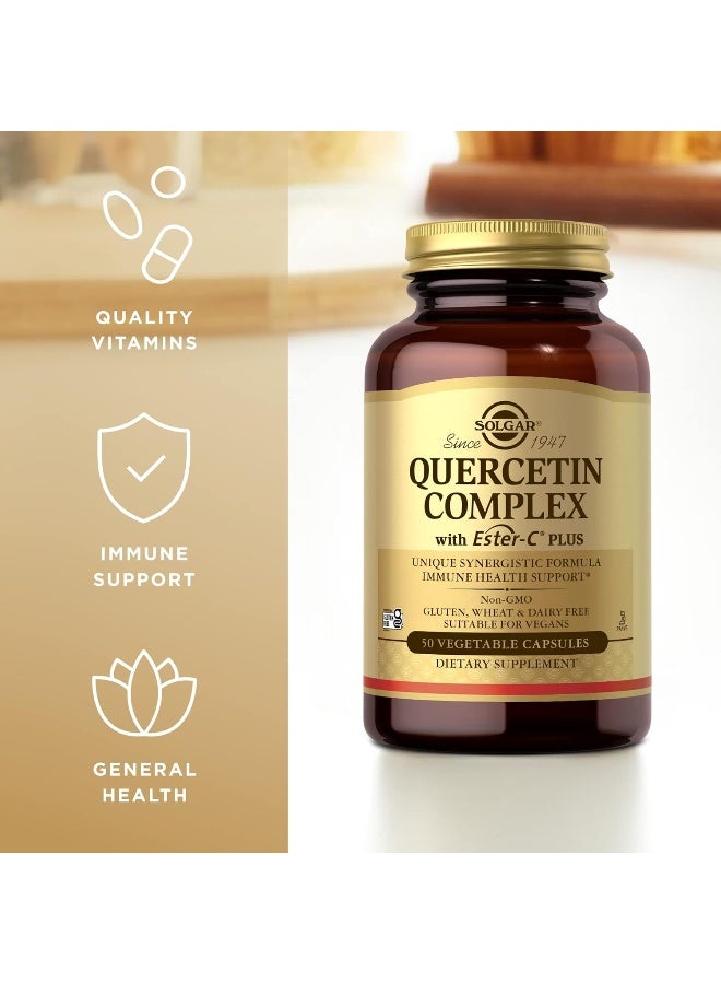 Solgar Quercetin Complex with Ester-C Plus - 50 Vegetable Capsules Packaging May Vary - Image 1