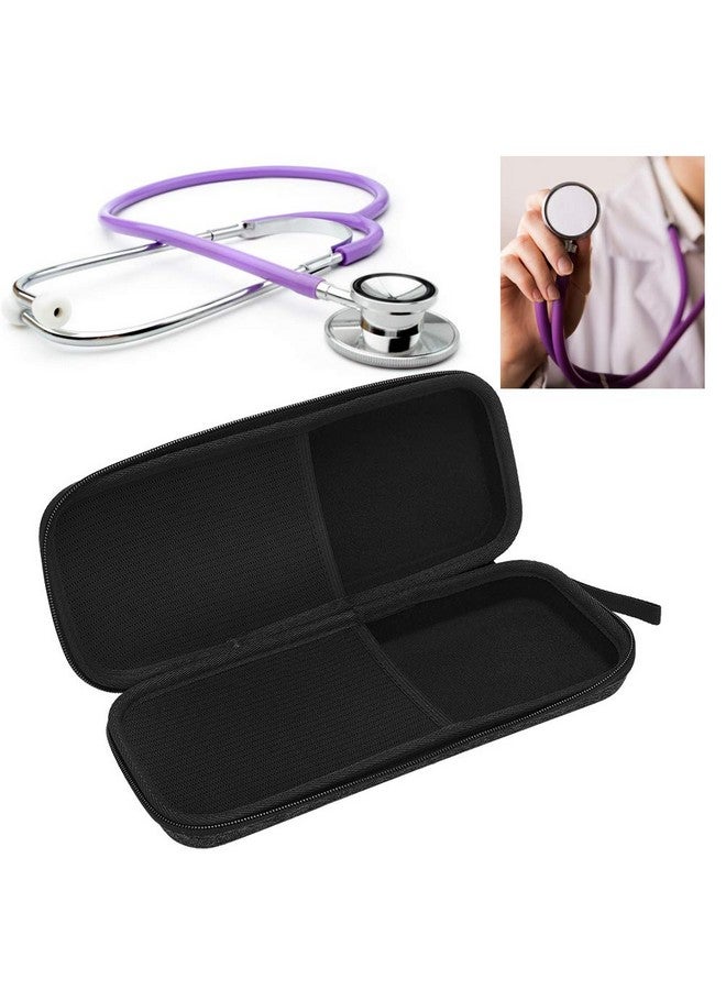 xuuyuu Stethoscope Organizer,Shockproof Stethoscope Eva Storage Case Portable Stethoscope Travel Carrying Bag With Inner Mesh Pocket For Stethoscope (Black)  - Image 2