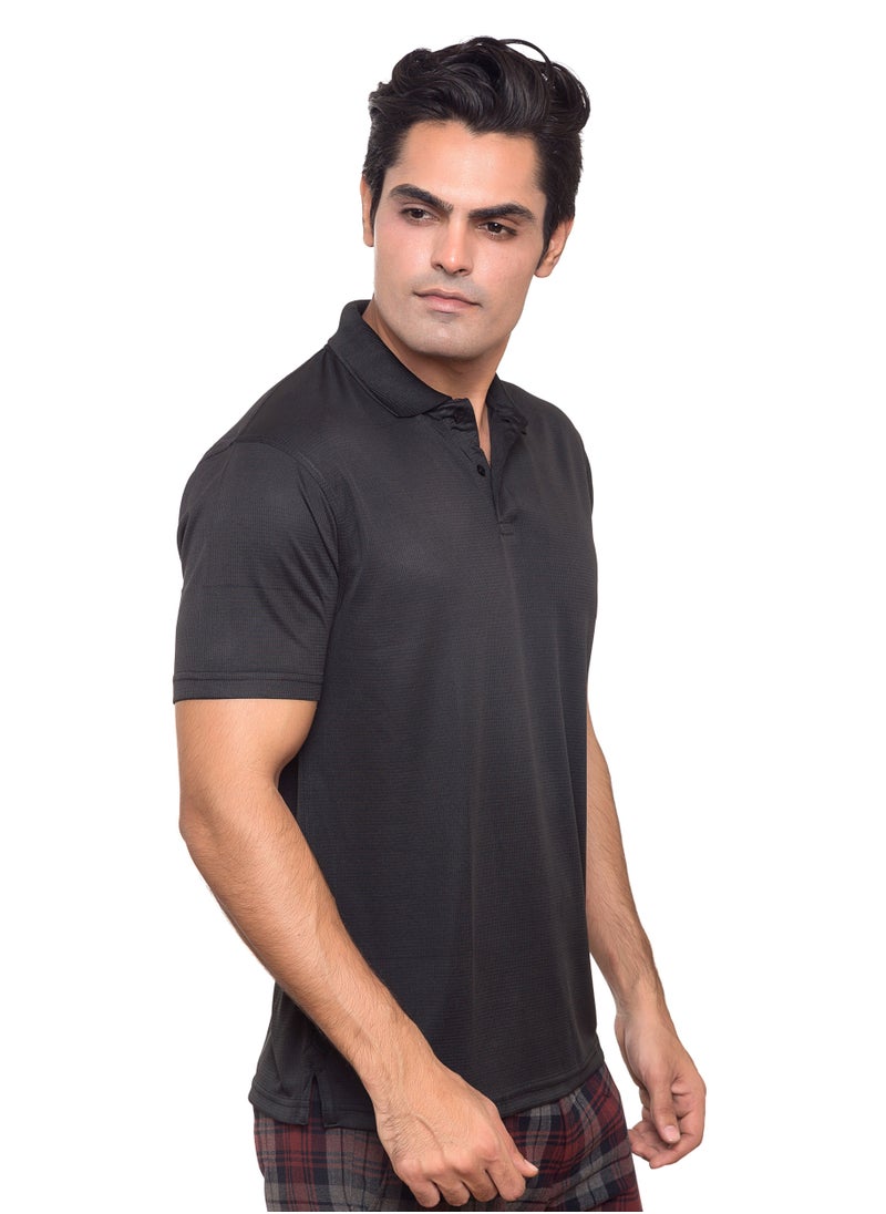 SANTHOME UV Protection Sports Polo T-Shirt for Men  - Image 2