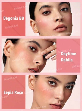 Floral Flush Blush Palette 6-Color Pressed Powder Blush Palette High Pigment Non-Fading Long Lasting Natural Matte Lightweight Blusher Fading Long Lasting Natural Matte Lightweight Blusher - view 5