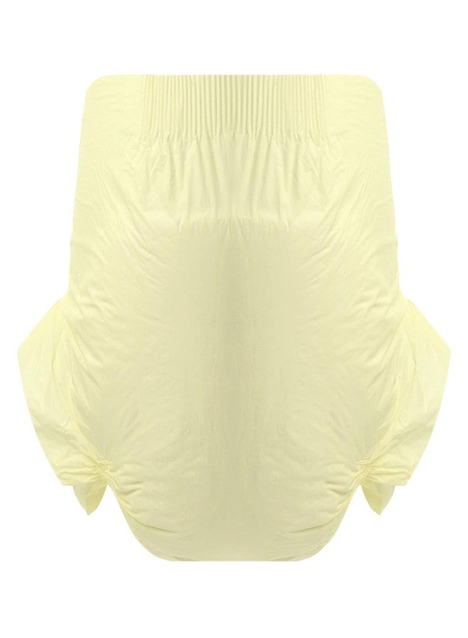 CutiePlusU Disposable Adult Diaper Heavy Absorption Dry Surface Adult Diapers All Night- Yellow 10 Pieces (Medium 28"-38") - Image 2