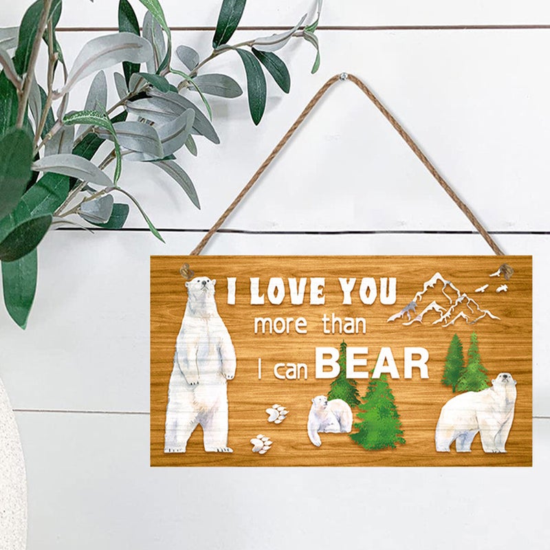 2 Sets of Door Hanging Plaque Wall Hanging Wood Front Door Sign Hanging Plaque - Image 4