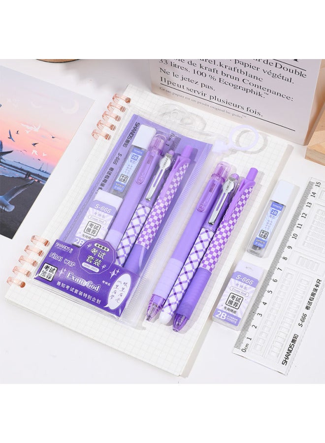 BX Gel Pen High Color Value Press Test Special 2b Card-coated Pencil Suit Black Girl Heart Pen For Students - Image 1