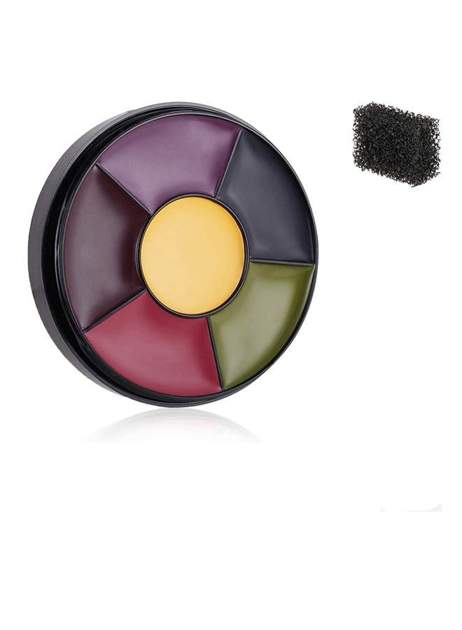 Mysense 6 Color Bruise Wheel Special Effects SFX Zombie Makeup Kit Halloween Professional Non Toxic Face Body Paint Oil Sfx Makeup Set with Sponge - Image 1