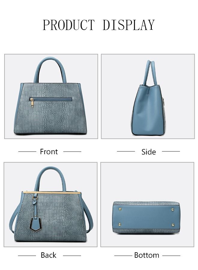 DUNISO 3 Pieces Shoulder Bag Set for Women Multipurpose Faux Leather Vintage Crossbody Bag Clamshell Design Small Purse Mini Card Holder for Ladies Fashion Travel Tote Bag Handbags - Image 3