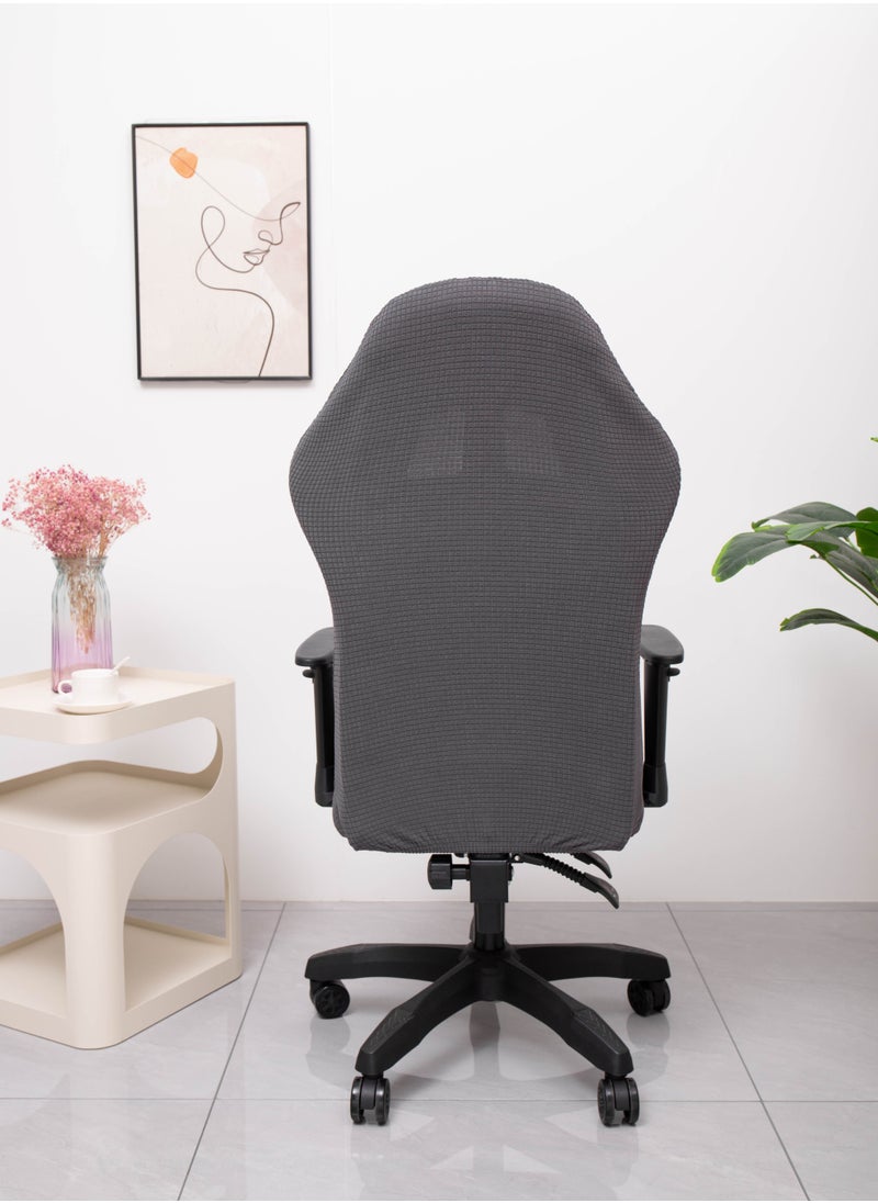 Generic Gaming Chair Covers Slipcovers with Armrest Covers,Stretch Game Computer Office Desk Chair Cover Protector,Soft Polyester Fabric,Rotating Armchair Covers,Without Chair  - Image 4
