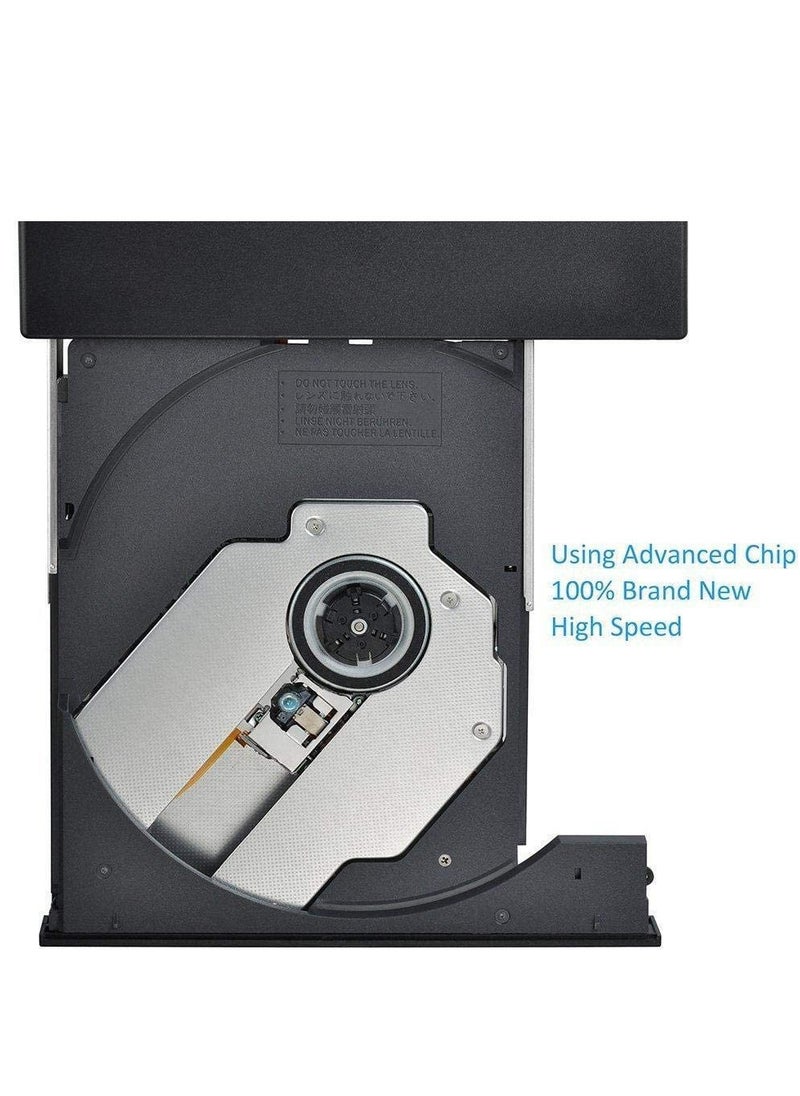 RDN - RDN USB 2.0 External Driver Recorder 3D Blu Ray CD RW DVD Burner Reader Writer Player - Image 1