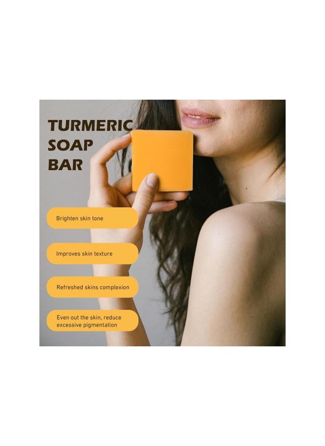 Generic - Kojic Acid Soap for Hyperpigmentation, Turmeric Soap Bar for Dark Spots and Skin Lightening, Skin Brightening Soap for Face & Body Care, with Shea Butter Soap, Vitamin C, Tea Tree Oil - Image 1
