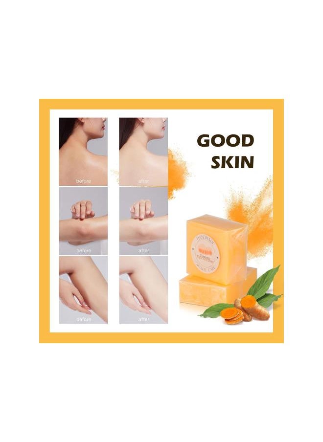 Generic - Kojic Acid Soap for Hyperpigmentation, Turmeric Soap Bar for Dark Spots and Skin Lightening, Skin Brightening Soap for Face & Body Care, with Shea Butter Soap, Vitamin C, Tea Tree Oil - Image 1