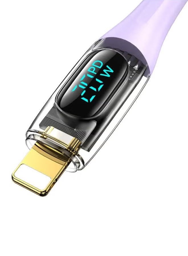 Usams iPhone Cable 2M USB C to Lightning Fast Charging Wire Braided Cord 20W Fast PD Charge for iPhone 14/14 Plus/ 14 Pro/14 Pro Max/iPhone 13/12/11/XS/Pro Max /Pro/Mini/SE/ ipad 9 - Image 2