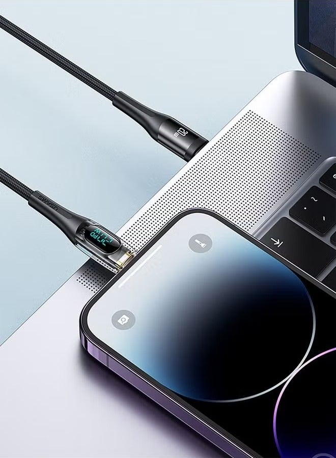 Usams iPhone Cable 2M USB C to Lightning Fast Charging Wire Braided Cord 20W Fast PD Charge for iPhone 14/14 Plus/ 14 Pro/14 Pro Max/iPhone 13/12/11/XS/Pro Max /Pro/Mini/SE/ ipad 9 - Image 3