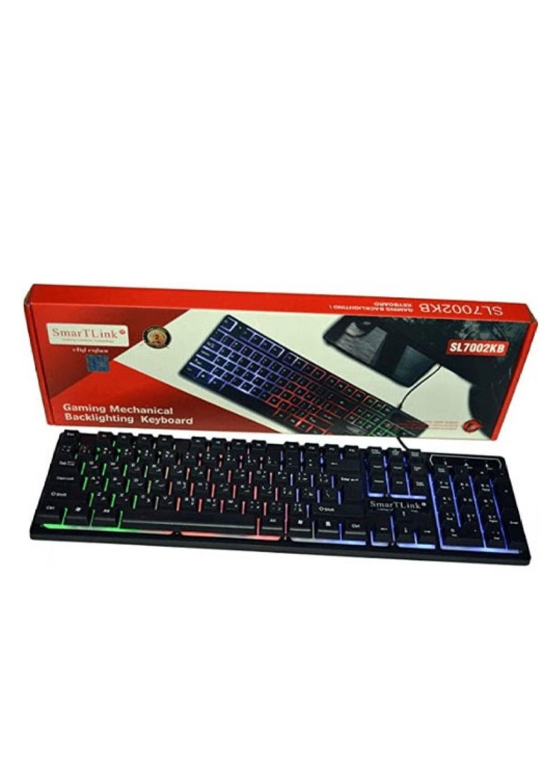 SmartLink SL7002KB Gaming Keyboard - Black Edition: An 87-key mechanical gaming keyboard with customizable mechanical switches that is built to last with superior durability and responsiveness. The me - Image 3