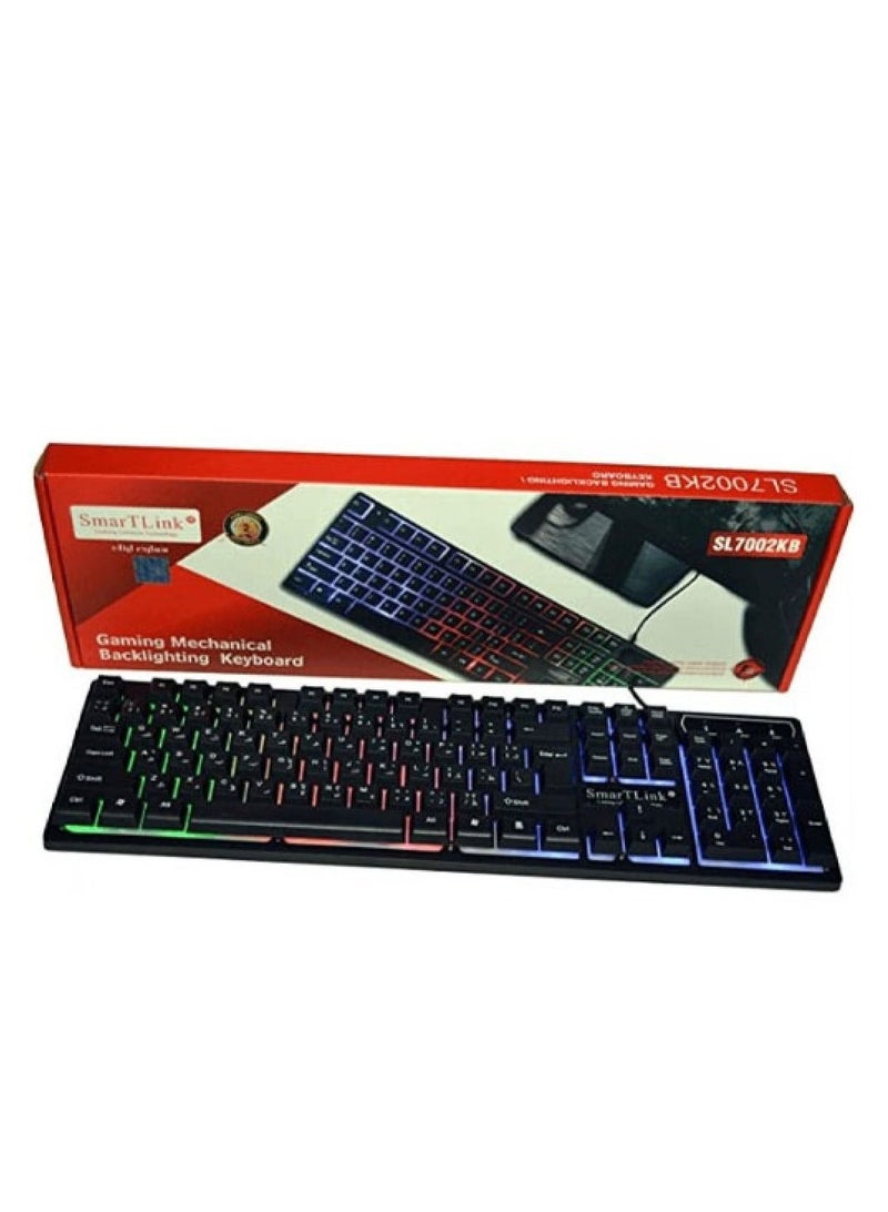 SmartLink SL7002KB Gaming Keyboard - Black Edition: An 87-key mechanical gaming keyboard with customizable mechanical switches that is built to last with superior durability and responsiveness. The me - Image 4