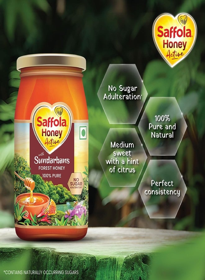 Saffola Honey Active, 1kg, Made with Sundarban Forest Honey, 100% Pure Honey, No sugar adulteration, Natural Immunity booster - Image 3