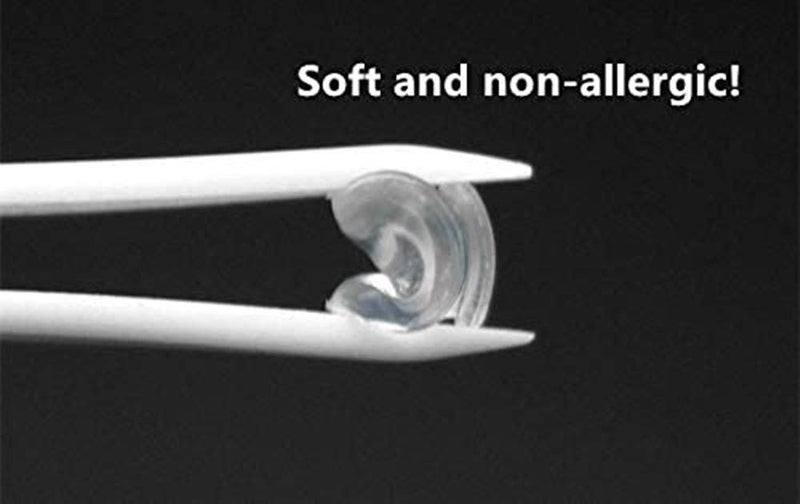 BEHLINE Push in Eyeglass Nose Pads,2 Pairs Snap in Glasses Replacement Nose Piece,Soft Silicone Nose Bridge Pads Clear Anti-Slip Nose Guard - Image 4