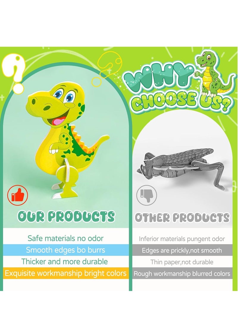 CHU DAI 25 Pcs 3D Cartoon Puzzles, Educational 3D Cartoon Puzzle for Kids Ages 4-10, Birthday Gift - Image 4