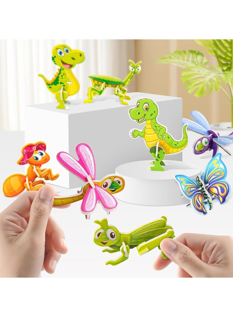 CHU DAI 25 Pcs 3D Cartoon Puzzles, Educational 3D Cartoon Puzzle for Kids Ages 4-10, Birthday Gift - Image 5