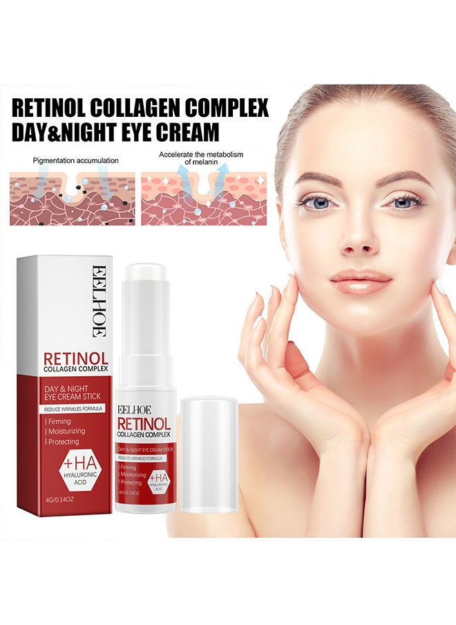 إيلهو EELHOE Retinol Eye Cream Stick، مناسب لتقليل الخطوط الدقيقة وأكياس العين والهالات السوداء، وترطيب وترطيب وشد الجلد حول العينين.  - Image 2