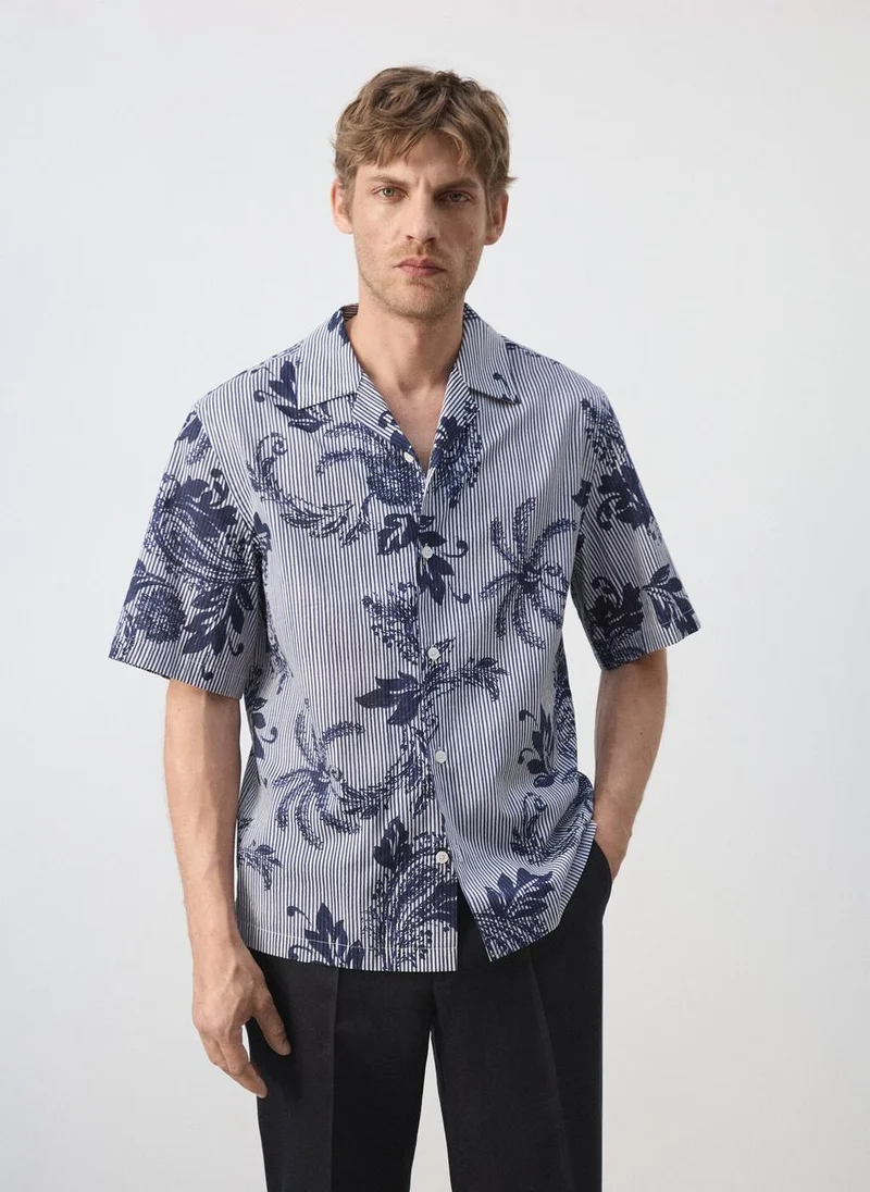 مانجو مان 100% Cotton Printed Shirt