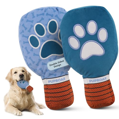 PUPROAR Pickleball Dog Toy, Funny Squeaky Plush Paddle, Cute Dog Gift for Pickleball Lovers - Image 1