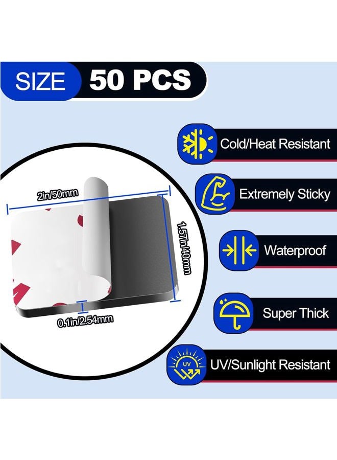PHIXBEAR 50 Pcs Strong Double-Sided Adhesive Pads, Made of 3M, Heavy Duty Sticky Mounting Foam Tape, 0.12" Thick, 1.57" Circular Sticky Pads - Image 2