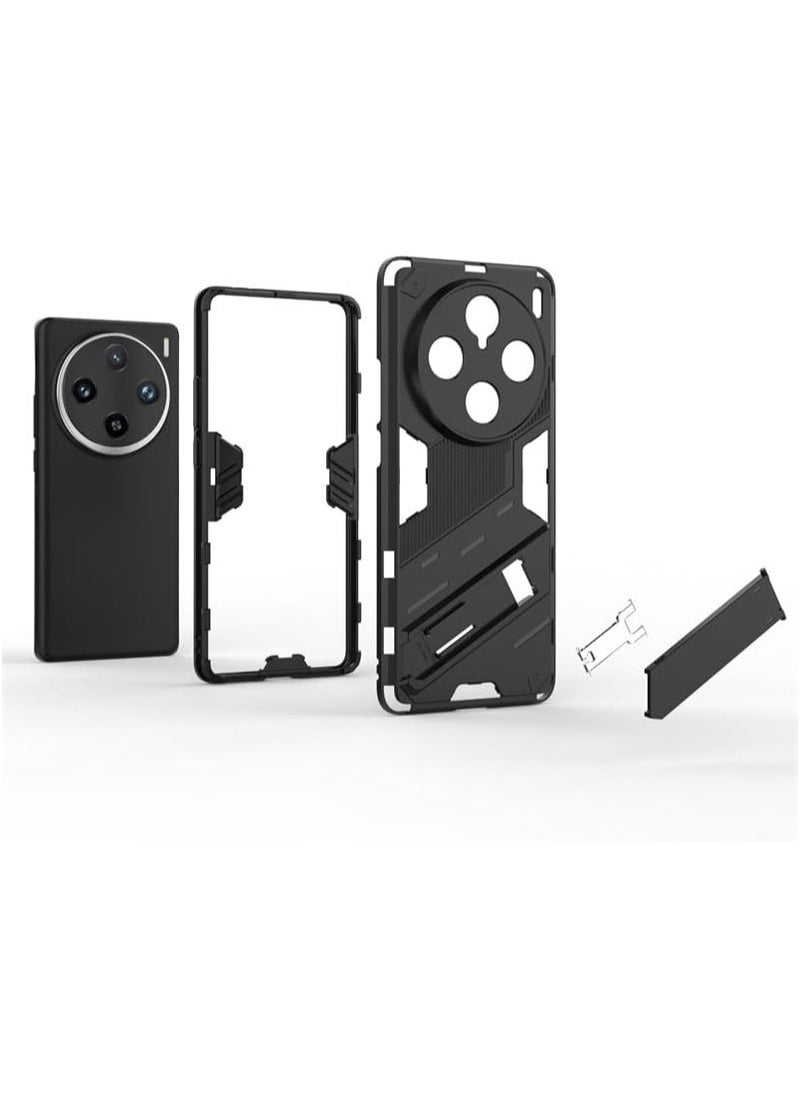 General - Case Compatible with Vivo X100 Pro 5G 2023, 2-in-1 TPU+PC Dual Layer Combo Shockproof Ultra-Thin Protective Phone Back Cover with Kickstand - Image 1