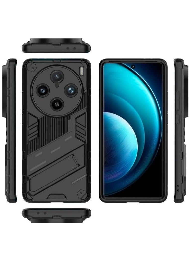 General - Case Compatible with Vivo X100 Pro 5G 2023, 2-in-1 TPU+PC Dual Layer Combo Shockproof Ultra-Thin Protective Phone Back Cover with Kickstand - Image 1