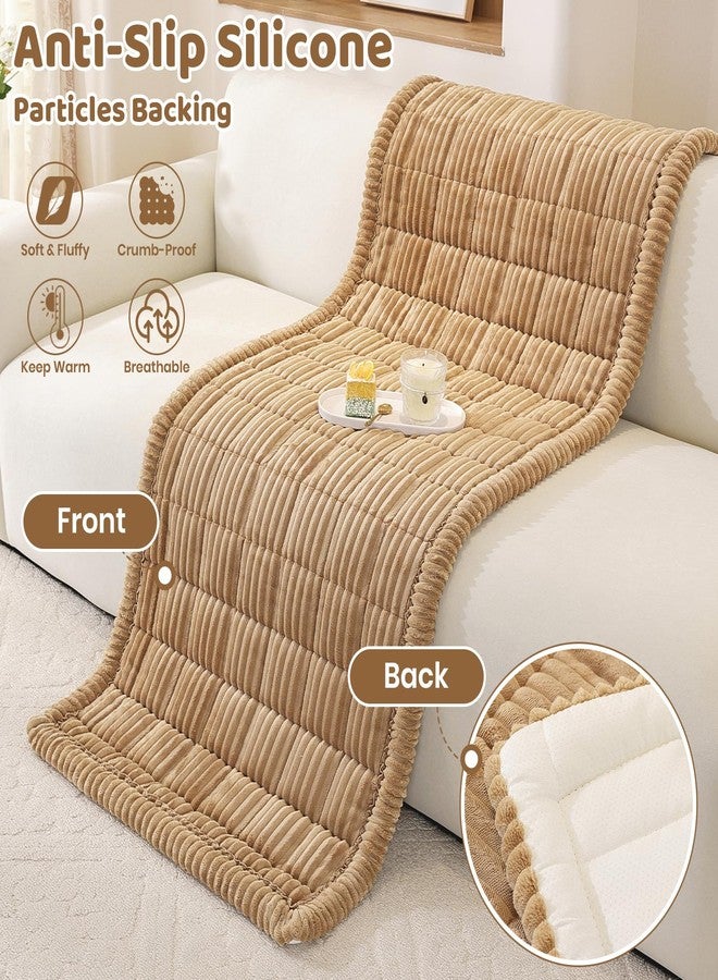 Royhom Couch Cover for Dogs Washable, Fuzzy Pet Couch Covers for 2 Cushion Sofa, Thick Soft Couch Protector Pet Friendly, Dog Mat for Couches and Sofas (Khaki, 27.6 x 59 Inch) - Image 5
