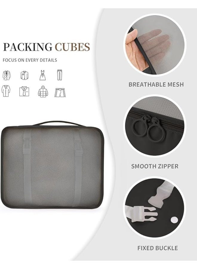 Magic Park 11 Set Packing Cubes for Suitcases Travel Organizer Bags Set Waterproof Clothes Organizer for Travel Accessories , Black - Image 5