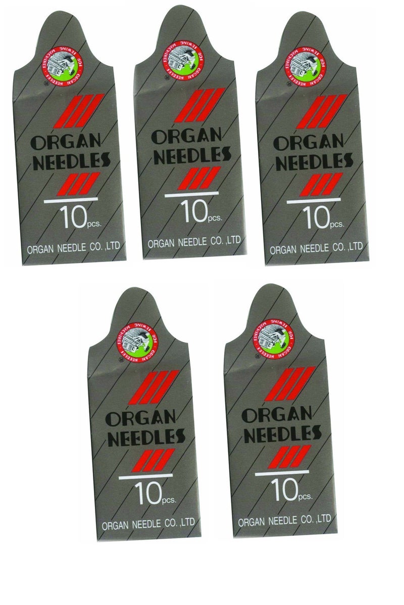 Central 50 Pieces Home Sewing Machine Needles Assortment (Organ 15X1 Size#9,12,14, 16, 18) 10pcs per Size - Image 5