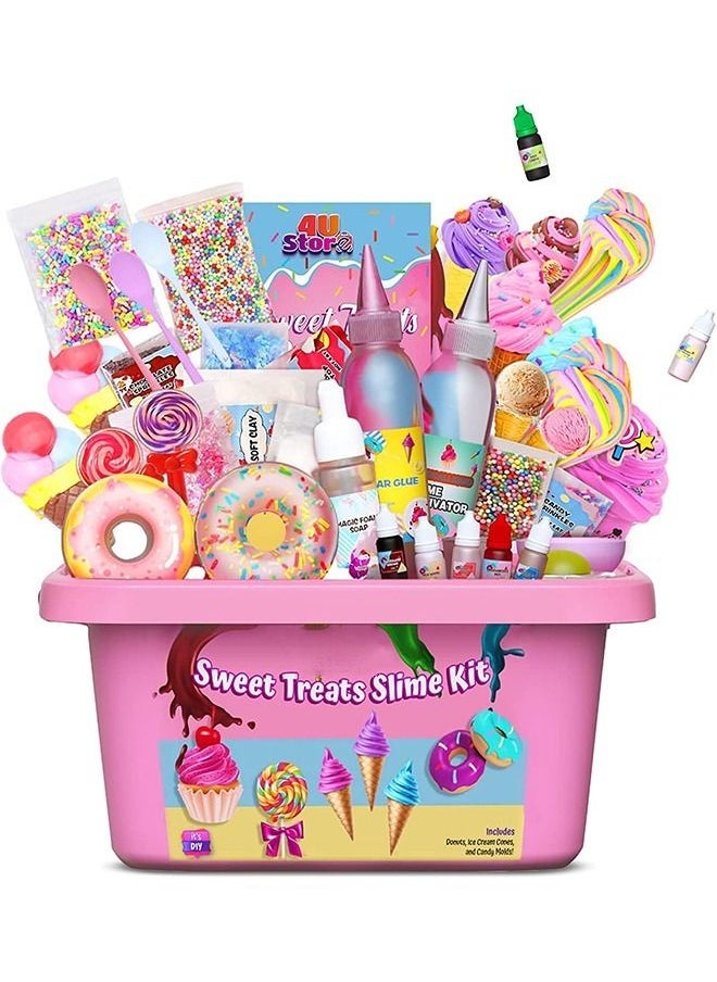 Beauenty DIY Slime Kit for Kids-Non-Sticky,Soft & Scented to Make Cloud Slime, Foam Slime, Butter Slime, Ice Cream Slime & Candy Slime with Charms – Stress Relief Party Favors & Great Gift Idea  - Image 1
