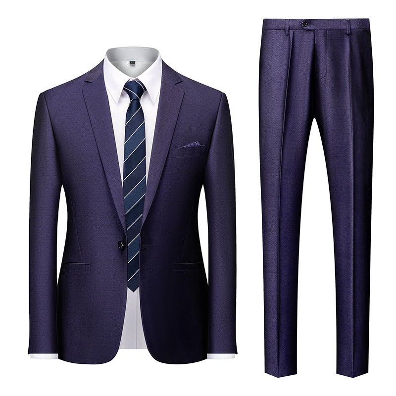 New Men'S Business Casual Suit Suit Korean Slim Wedding Suit Men'S Two-Piece - Image 5