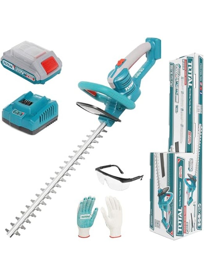 TOTAL Lithium-ion hedge trimmer 20V 460 mm with battery and charger - Image 1