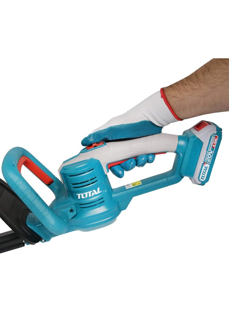 TOTAL Lithium-ion hedge trimmer 20V 460 mm with battery and charger - Image 2