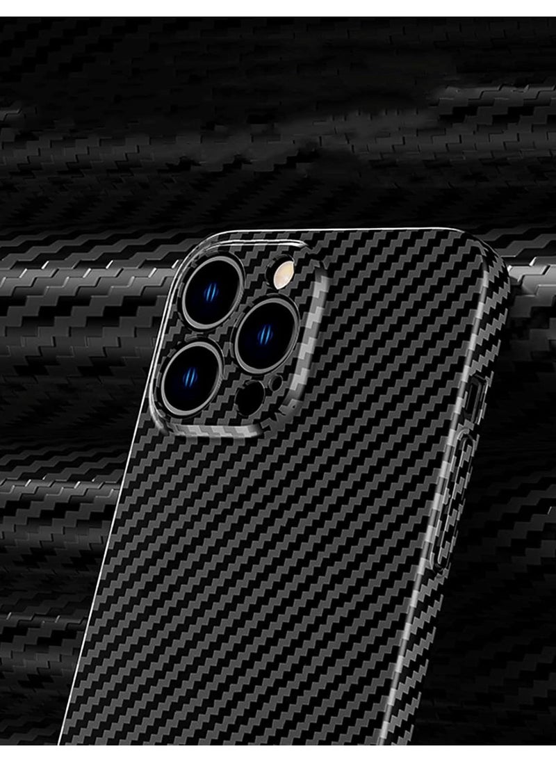 Raxoom Personality Handsome Light Thin Carbon Fiber Pattern PC Phone case Compatible with iPhone 11 Pro Unique Comfortable Cool Shockproof Back Cover - Image 4