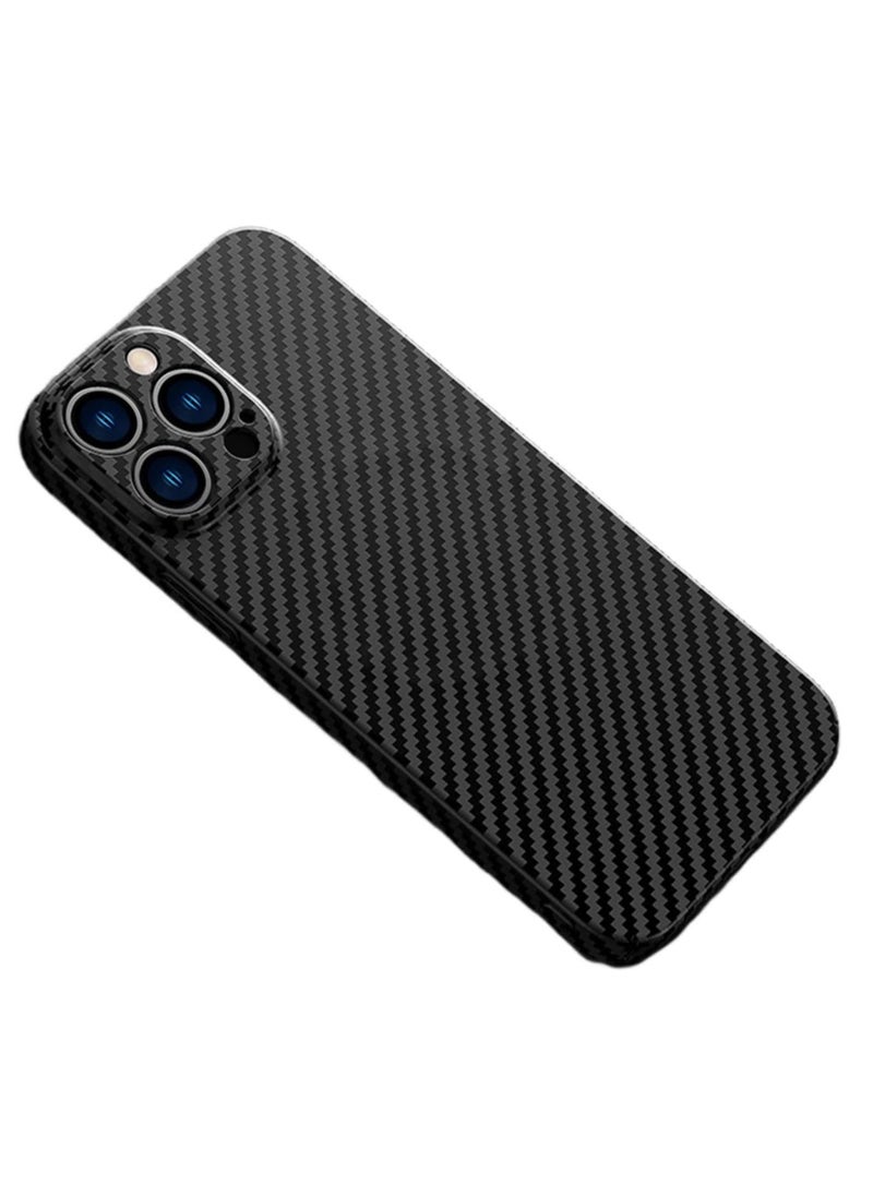 Raxoom Personality Handsome Light Thin Carbon Fiber Pattern PC Phone case Compatible with iPhone 11 Pro Unique Comfortable Cool Shockproof Back Cover - Image 1